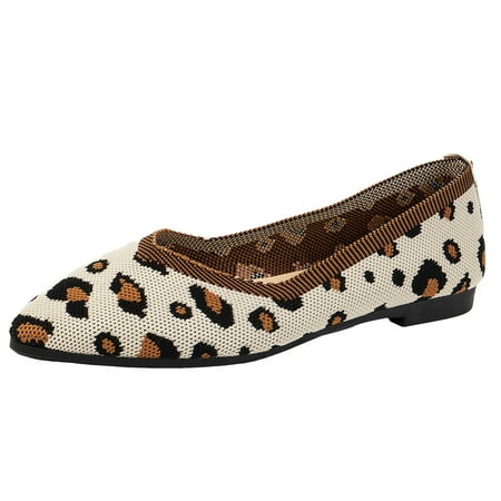 

Jungdeepe Women s Pointed Toe Shallow Mouth Flat Single Shoes Women s Fly Weave Large Size