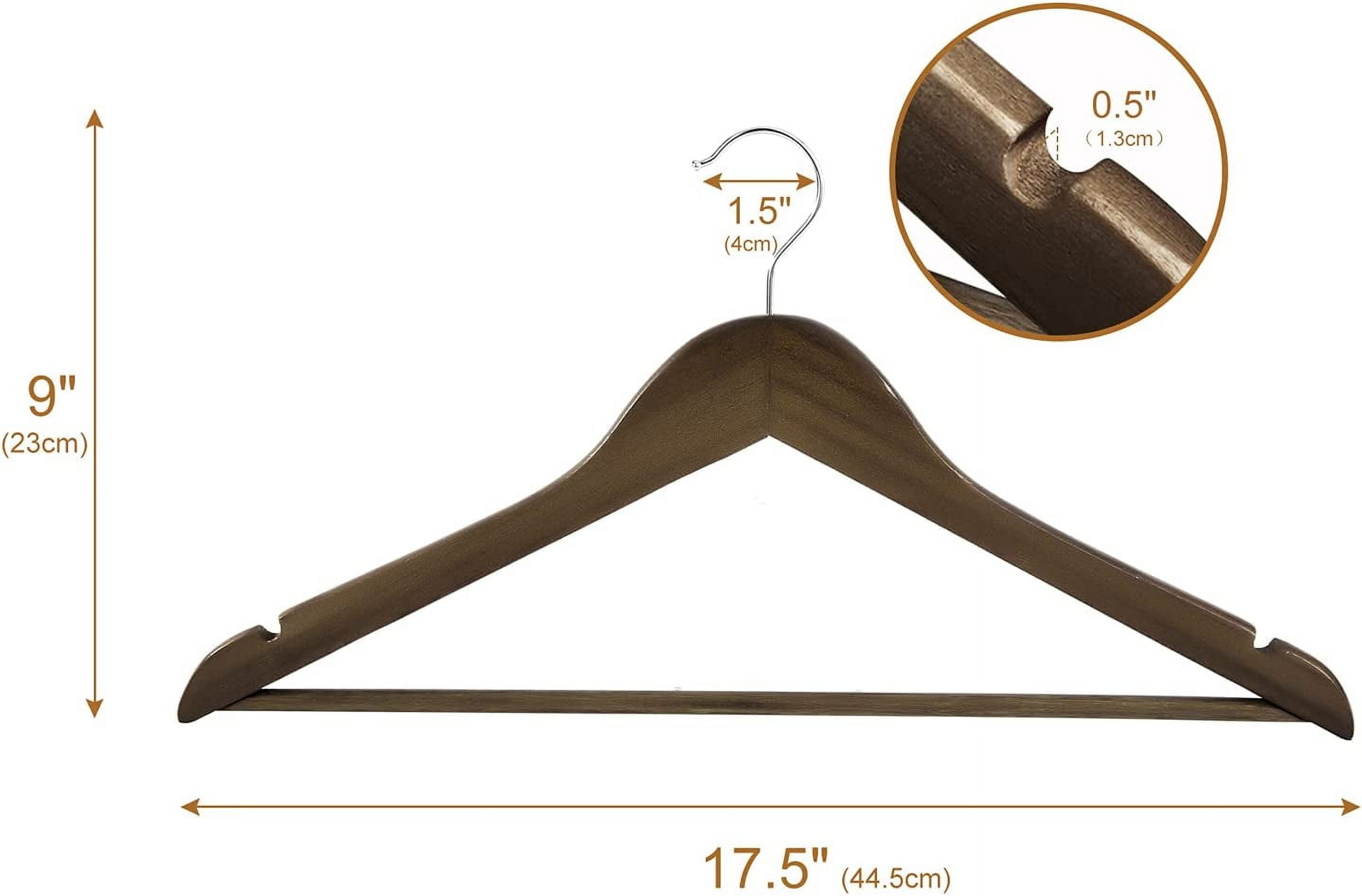 Ulimart Wood Hangers 20 Pack Smooth Finish Wooden Hangers,Durable