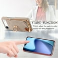 thumbnail image 4 of ELEHOLD Case for iPhone Air, RFID Blocking Leather Wallet Case with Ring Kickstand and Card Holders,Khaki, 4 of 11
