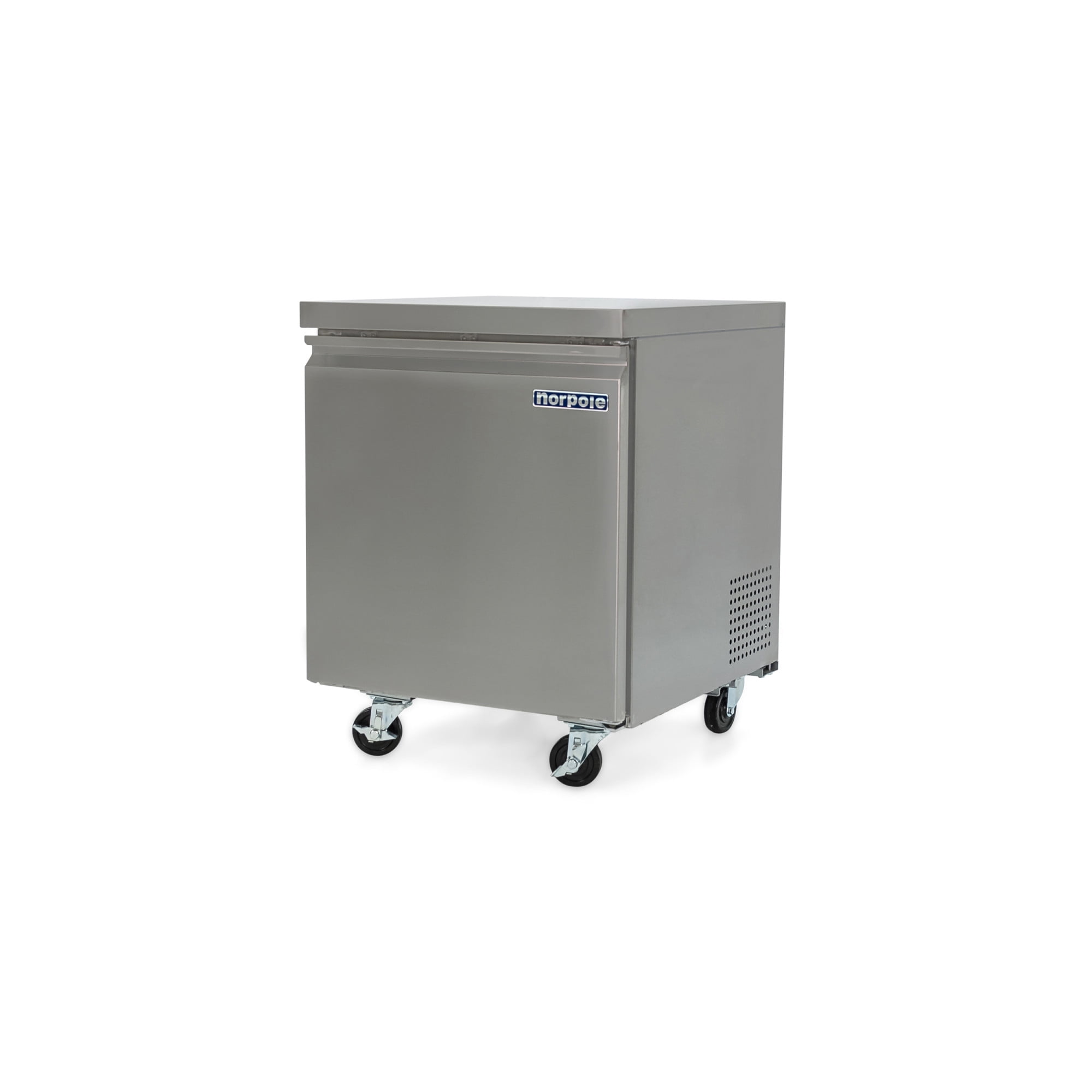 Norpole 6 cu. ft. Commercial Under Counter Upright Freezer in Stainless Steel in Stainless Steel