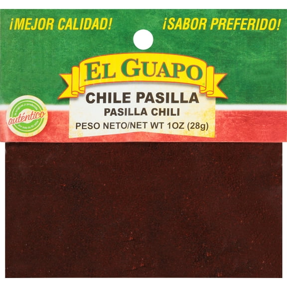 El Guapo Ground Pasilla Chili (Chile Pasilla Molido), 1 oz