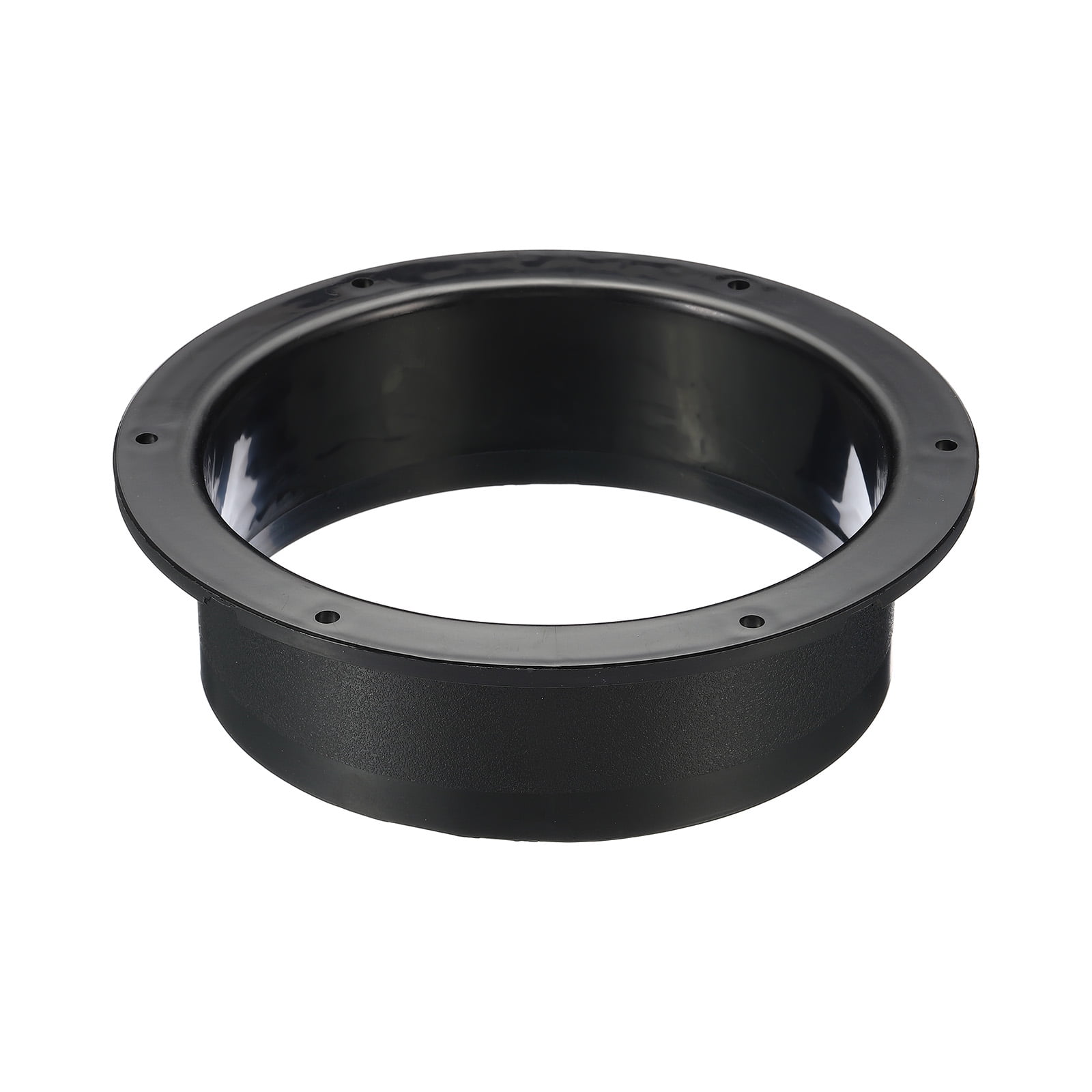 Uxcell 6" Duct Connector Flange ABS Ducting Airflow Tube Vent Connector Black