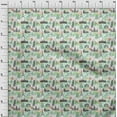 thumbnail image 4 of oneOone Silk Tabby Sea Green Fabric Travel Sewing Material Print Fabric By The Yard 42 Inch Wide, 4 of 4