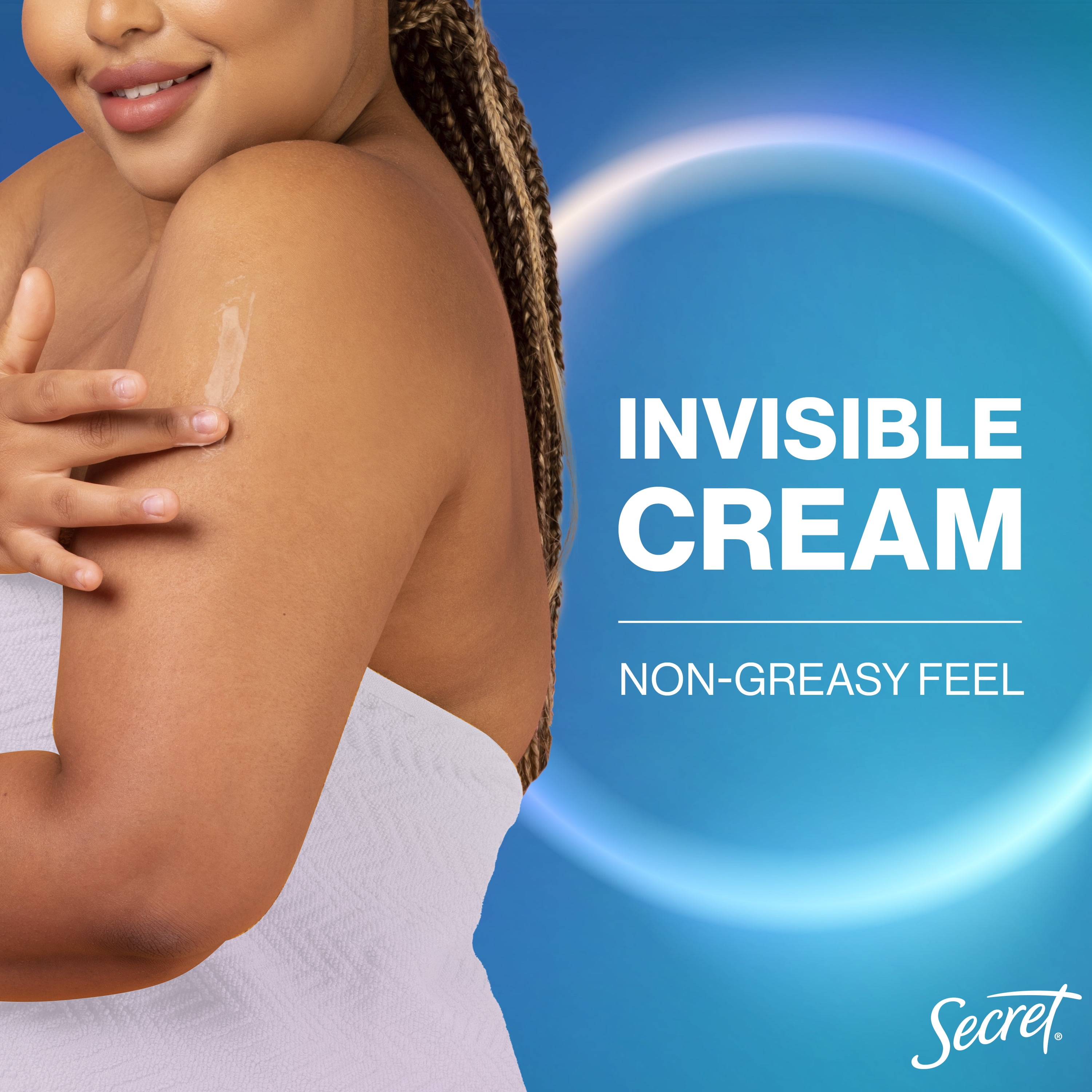 Secret Women's Whole Body Aluminum Free Deodorant Clear Cream Unscented 3.0oz