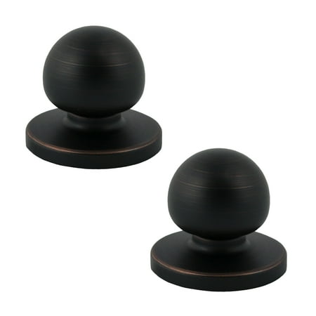 2 Pack Of Bifold Closet Door Knobs With Backplates Hardware Oil