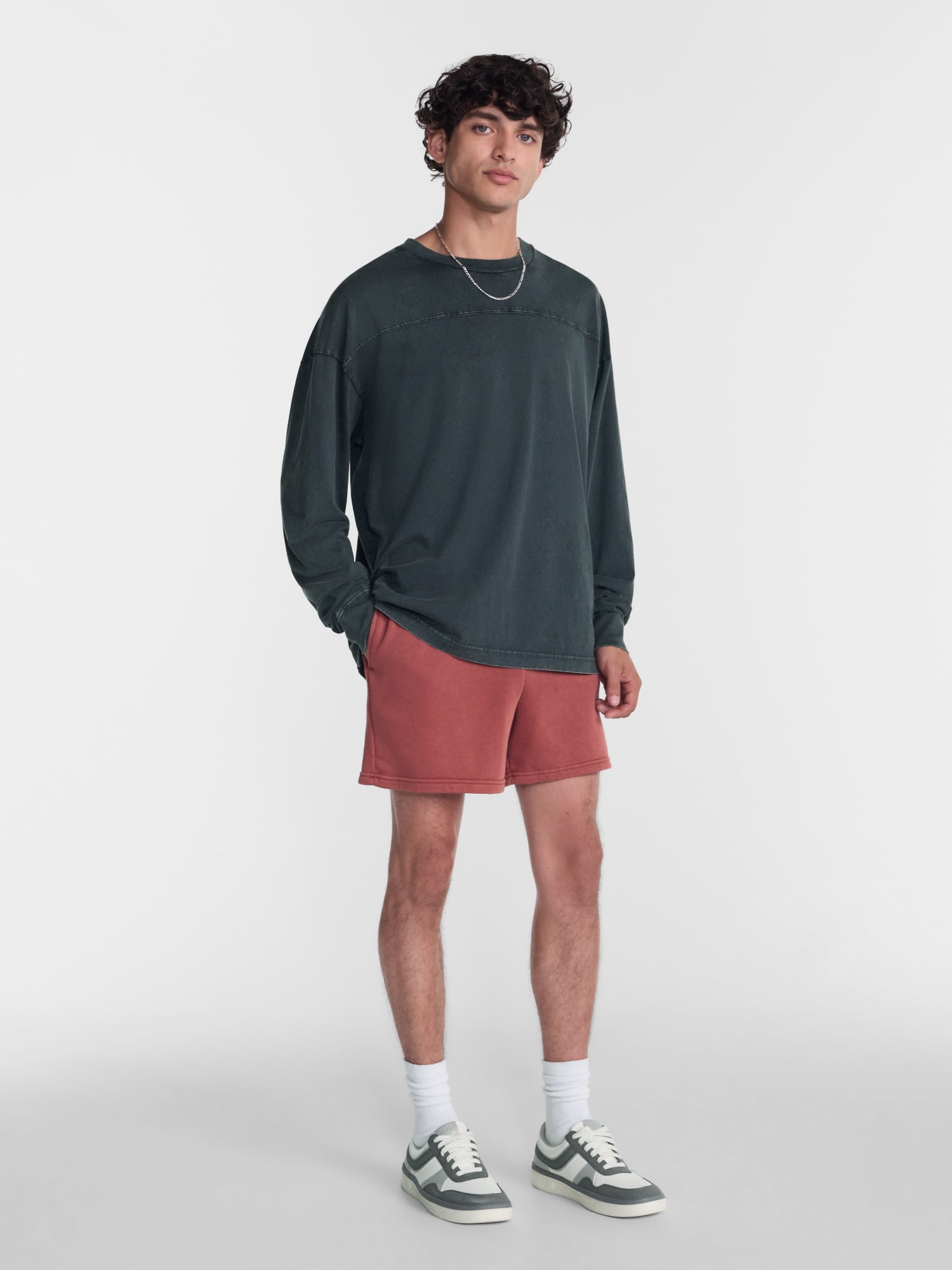 No Boundaries Fleece Jogger Shorts, 6" Inseam, Men's Sizes XS-5XB
