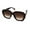 All Brown, variant on Womens Mod Thick Plastic Rectangular Chic Fashion Sunglasses Tortoise Brown