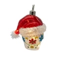 thumbnail image 3 of Kurt Adler Pre-lit Glass Ornament, Day of the Dead Skull with Santa Hat, 3 of 7