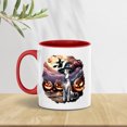 thumbnail image 3 of Spooky Halloween Night Witch Whippet Glowing Pumpkins 11oz Accent Two-tone Mug Dog Lover Coffee Tea Cup - 12015, 3 of 5