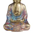 thumbnail image 4 of 8" x 12" Multi Colored Resin Buddha Sculpture, by DecMode, 4 of 9