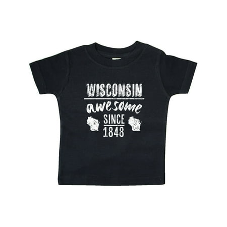 

Inktastic Wisconsin Awesome Since 1848 Gift Baby Boy or Baby Girl T-Shirt