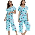 thumbnail image 2 of Pyjama pour Femmes avec Pantalon Capri, 2 of 5
