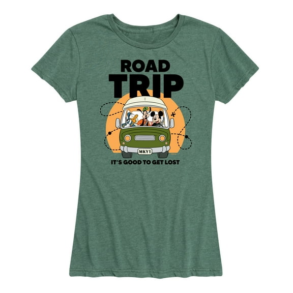 Mickey & Friends - It's Good To Get Lost Van - Women's Short Sleeve Graphic T-Shirt