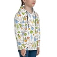 thumbnail image 3 of Haiem Cactus Plants Pattern Boys Hoodie, Youth Pullover Hooded Sweatshirt, Kangaroo Pocket Hoodie for Kids Girls -Medium, 3 of 6