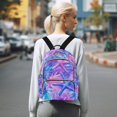 thumbnail image 7 of FORMRS Mini Backpack Purse for Women Travel Daypack Casual Shoulder Bag, Purple Starfish Pattern, 7 of 7