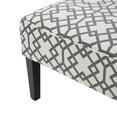 thumbnail image 6 of Modern Grey Fabric Loveseat Sofa with Geometric Pattern - Compact Two-Seater for Living Room, Polyester Upholstery & Birch Wood Legs, 6 of 6