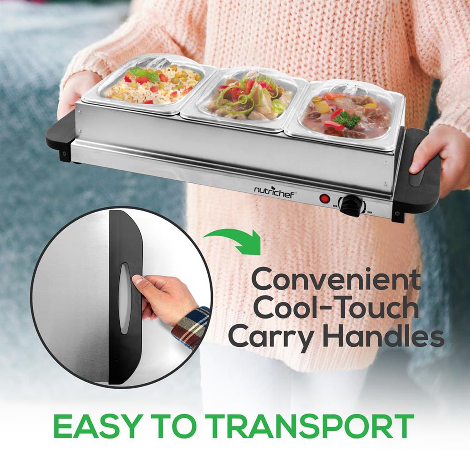 NutriChef Buffet Server and Food Warmer - Thumbnail 5