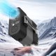 thumbnail image 4 of Ventilador de cintura para colgar, portátil, para exteriores, con clip, largo, de alta velocidad, con marco de metal, ajustable, plegable, para refrigeración al aire libre, ventilación de, 4 of 8