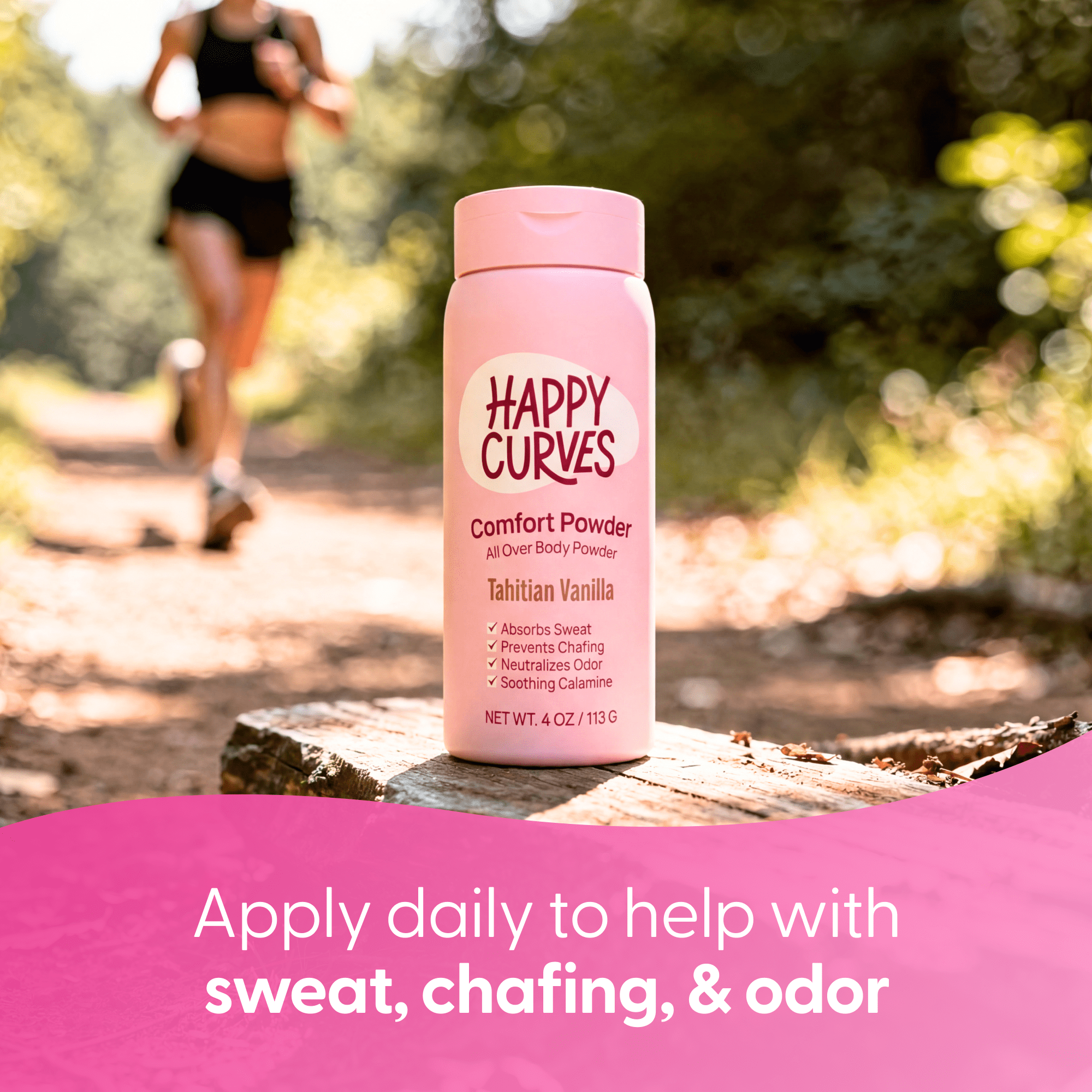 Happy Curves, Body Powder, Free of Aluminum, Tahitian Vanilla