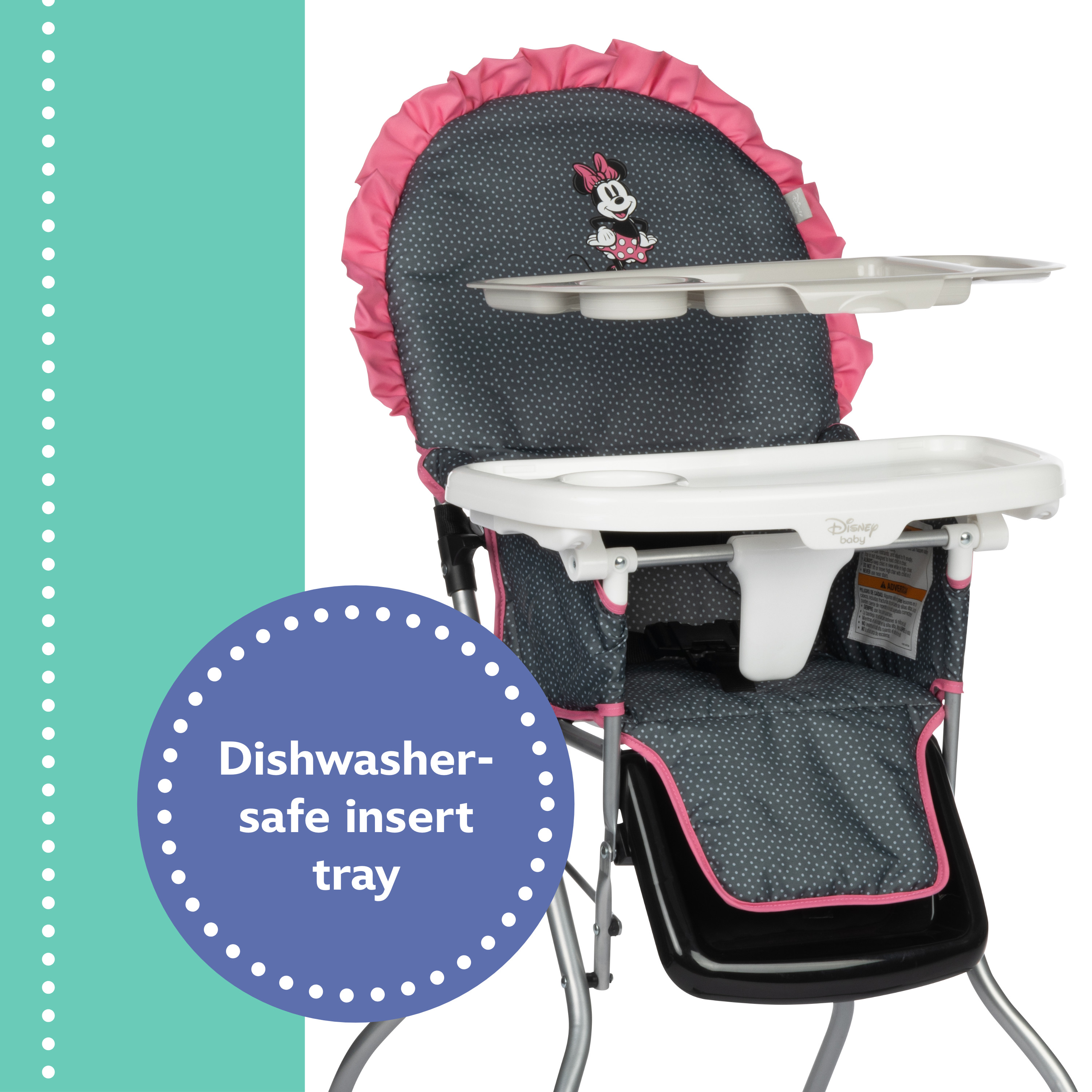 Disney Baby 3D Ultra Full-Size High Chair, Modern Minnie photo 8