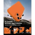 thumbnail image 4 of Compatible with iPhone 15 Case,Upgrade Liquid Silicone,[Enhanced Camera Protection][Scratch-resistant soft microfiber lining] Slim Cover Phone Cases (Orange), 4 of 12