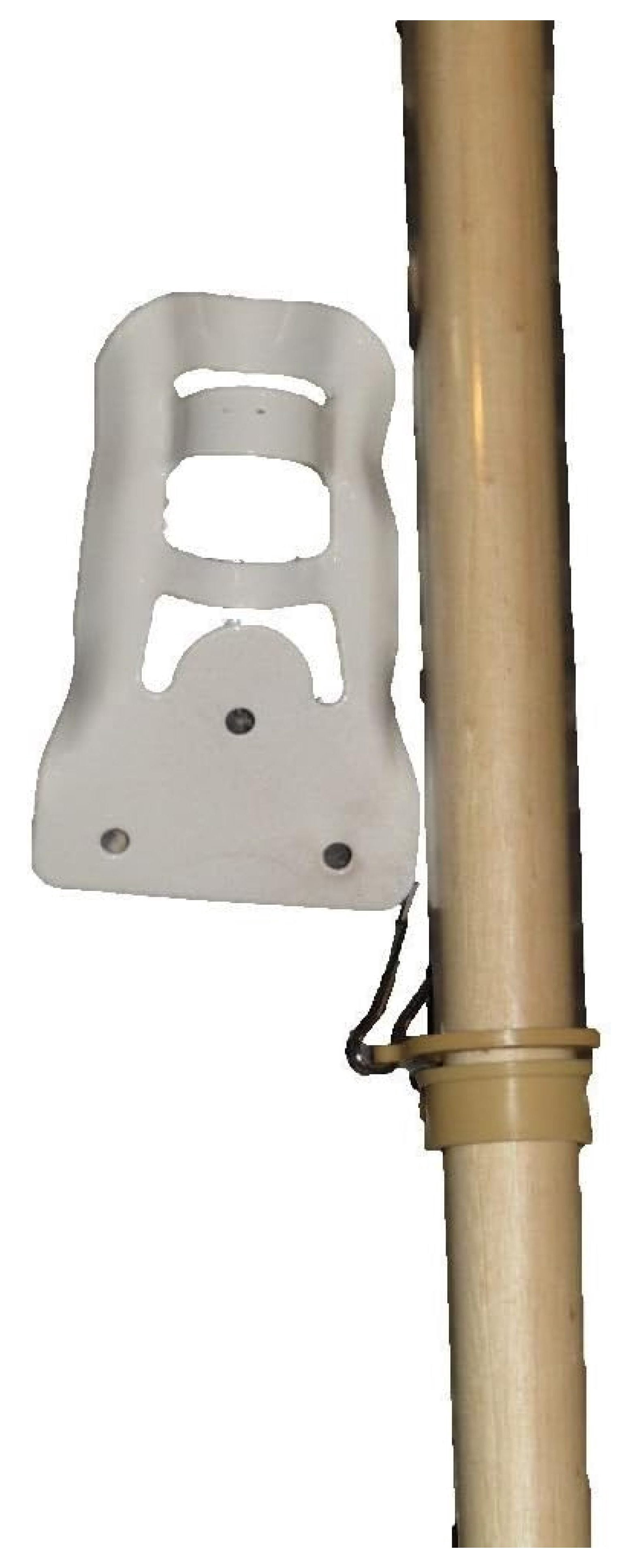 3x5 USA American Flag with 5 Foot Wooden Flag Pole Kit Wall Mount Bracket