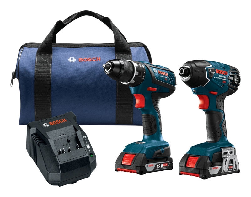 Bosch Compact Tough Cordless Drill/Driver and Impact Driver Combo Kit