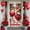 4A-180X90cm, variant on Red White Theme Love Welcome Banner Heart Pattern Romantic Display Gnome Design LOVE Letter Heart Backdrop for Valentine's Day Party Romantic Gathering Welcome Event