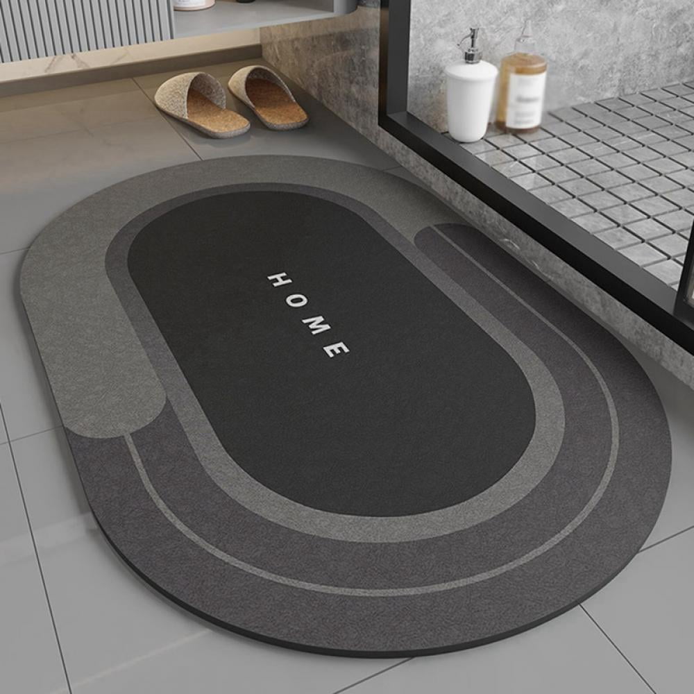 Autmor Diatomaceous Earth Bath Mat - Fast-Drying Water-Absorbent Stone ...