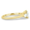 thumbnail image 3 of 2.00Ct Cushion Lab Grown Diamond Trilogy Engagement Ring, Pear Side Accent, 18K Yellow Gold, US 9, 3 of 7