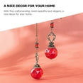 thumbnail image 3 of UPGRATOR 2Pcs Classic Round Red Crystal Ball Light Pendant for Workshop Lamp Decor and Ceiling Fan, 3 of 8