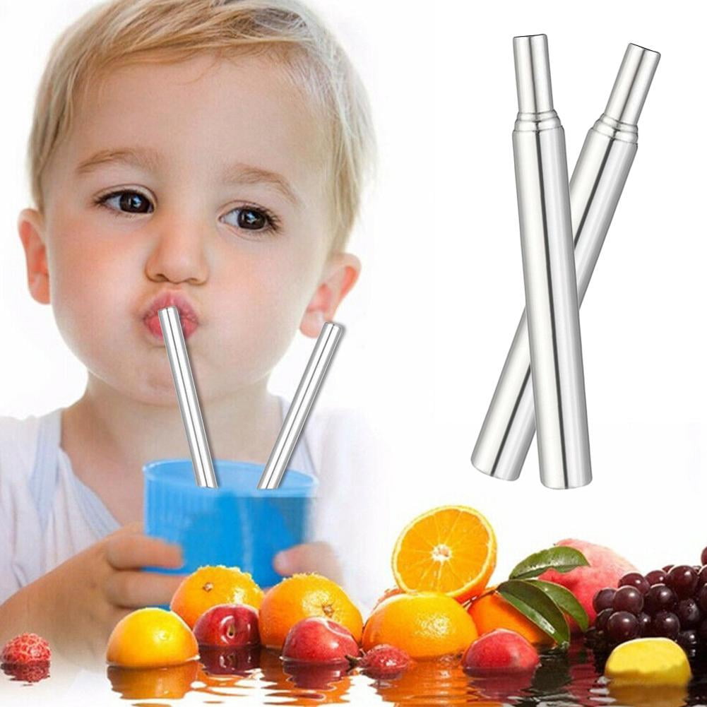 Telescopic Drinking Straw Stainless Steel Metal Straw Cleaning Brush