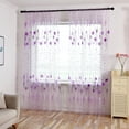 thumbnail image 5 of Kripyery 1 Sheet Window Gauze Transparent Durable Polyester Elegant Floral Printing Window Tulle Curtain Home Decoration, 5 of 8