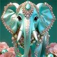 thumbnail image 1 of 5D DIY Taladro Diamante Elefante Kit Del 30x30cm, 1 of 9