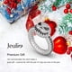 thumbnail image 5 of Anillos Mujer Pesadilla antes de Navidad Calavera Anillos Plata de ley 925 Joyería de Halloween Joyería romántica Regalos para sus niñas adolescentes CZ Solitario Anillos de compromiso Aniversario MFZFUKR XMWJ197-2, 5 of 8