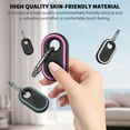 thumbnail image 4 of GPS Tracker Holder, 4 Pack MOWYEOK Compatible Samsung Galaxy Smarttag2 Silicone Case with Key Ring, Anti-Slip Pattern on Side, Suitable for Keys, Wallet, Luggage（Black+White+Pine Green+Rose Red）, 4 of 7