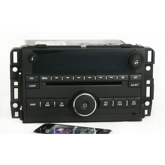 Restored Chevy GMC 2007-10 Radio AM FM 6 Disc CD Aux w Bluetooth Music 15909952 UNLOCKED (Refurbished)