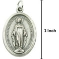 thumbnail image 3 of Miraculous Medal Pendant, Catholic Jewelry, Pack of 3, 1 Inch, 3 of 7