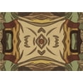 thumbnail image 1 of Ahgly Company Indoor Rectangle Patterned GoldenRod Gold Area Rugs, 7' x 9', 1 of 6