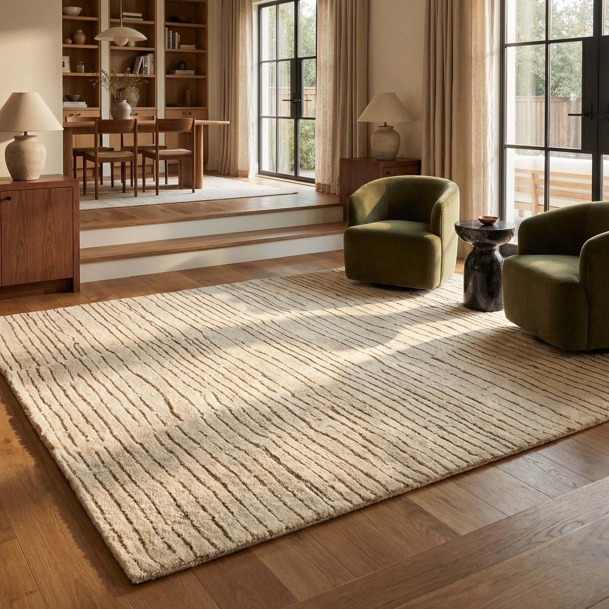 Rug Branch Maya Modern Boho Beige Grey Indoor Hand-Tufted Area Rug
