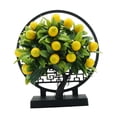 thumbnail image 2 of Decoración de bonsái de fruta artificial, decoración de planta de fruta falsa realista simulada para limón, 2 of 9