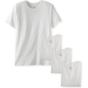 Hanes Men's 4-Pack FreshIQ Crew Shirt, White, X-Large