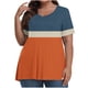 thumbnail image 1 of Camiseta de Manga Corta de Cuello en V Sólido Casual, Camisetas de Manga Corta para las Mujeres, 1 of 4