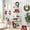 White, variant on TerraOutfit home White 5 Tier Wall Mount Ladder Shelf, Metal Frame Bookcase
