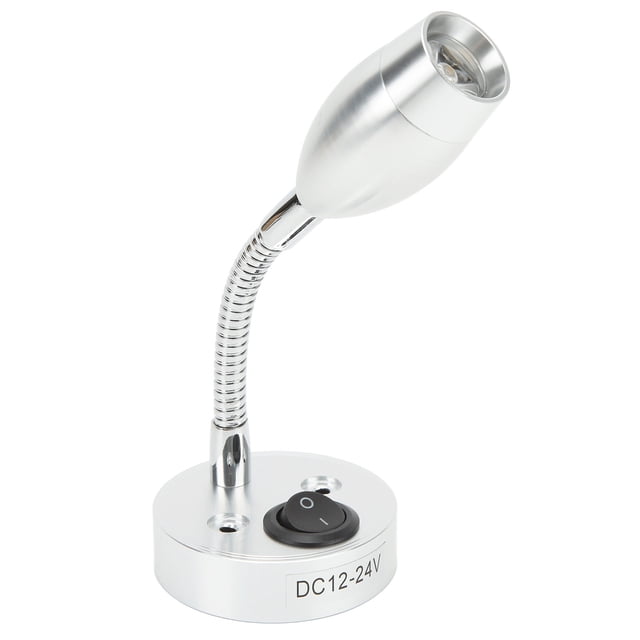 Bedside Lamp, Adjustable RV LED Reading Light Bright Interior 12-24V Easy Installation For Freshwater Yachts For Camping Trailers Warm White Light,Neutral Light