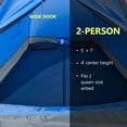 thumbnail image 5 of Camel Crown Camping Tent Waterproof 2 Person Tent for Camping Outdoor Dome Tent Lightweight Emergency Tent Easy up Tents Dark Blue, 5 of 7