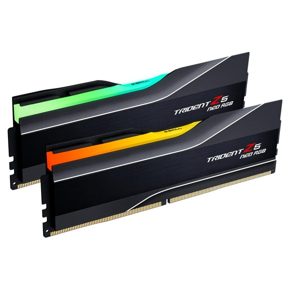 G.SKILL Trident Z5 Neo RGB Series (amd expo) ddr5 ram 32 Go (2x16GB) 6000MT/s Cl36-36-96 1.35V Mémoire d'Ordinateur de Bureau UDIMM - Noir Mat (F5-6000J3636F16GX2-TZ5NR)