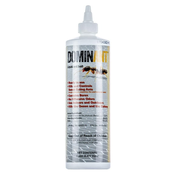 DominAnt Liquid Ant Bait - Kills and Eliminates Ant Colonies - Case (12 x 16 fl oz Bottles) by Nisus Corporatoin