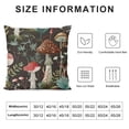 thumbnail image 5 of PHYHOO Boho Mushroom Pillow Covers, Black Mushrooms Outdoor Decorative Throw Pillow Covers Vintage Farmhouse Pillowcase Linen Mushroom Decor for Couch Home Sofa, 5 of 5