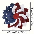 thumbnail image 4 of 17.7 Inch Patriotic Independence Day Wreath Red White Blue Floral Front Door Hanging Outdoor, 4 of 9